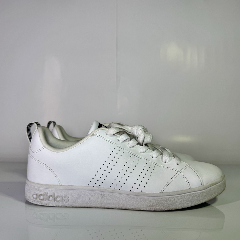 Adidas Advantage Base Court White Navy Blue Women Sneakers GW9283- 8 Size